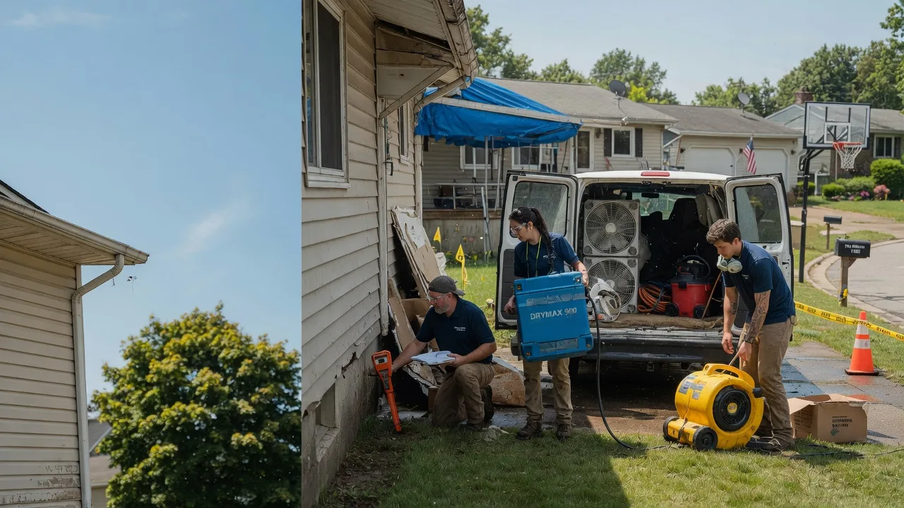 Ceiling Leak Cleanup in Manchester, IA near me